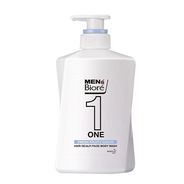 [480ml] Sữa Tắm, Gội, Rửa Mặt Cho Nam Bioré Hương Thảo Mộc Men's One - HERBAL GREEN