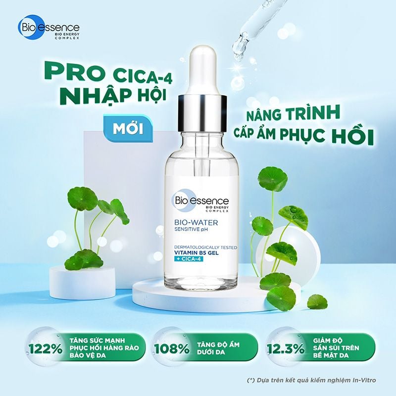 Serum Bio-essence Dưỡng Ẩm, Phục Hồi Làn Da Bio-Water Vitamin B5 Gel 30ml