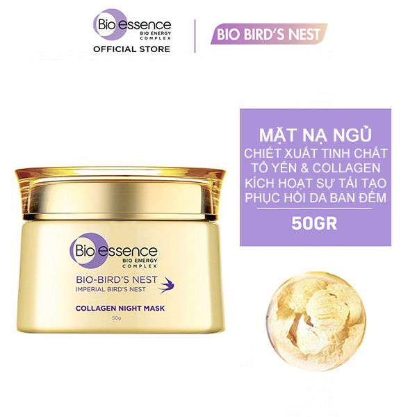 Mặt Nạ Ngủ Bio-essence Dưỡng Da Tinh Chất Tổ Yến Bio-Bird's Nest Collagen Night Mask 50g