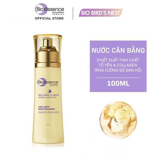 Nước Hoa Hồng Tinh Chất Tổ Yến Bio-essence Bio-Bird's Nest Collagen Skin Enhancer 100ml