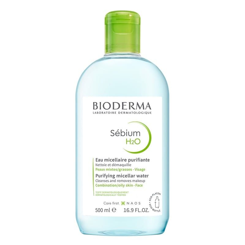 Nước Tẩy Trang Bioderma Cho Da Dầu, Da Hỗn Hợp, Da Mụn Sebium H2O