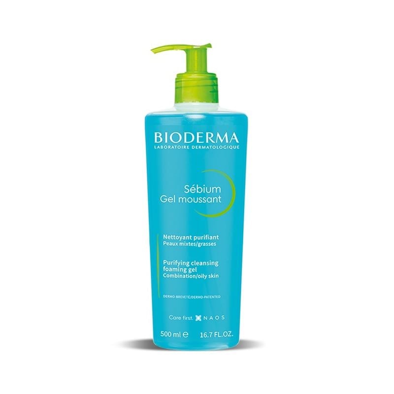 Gel Rửa Mặt Ngăn Ngừa Mụn Cho Da Dầu Bioderma Sebium Gel Moussant