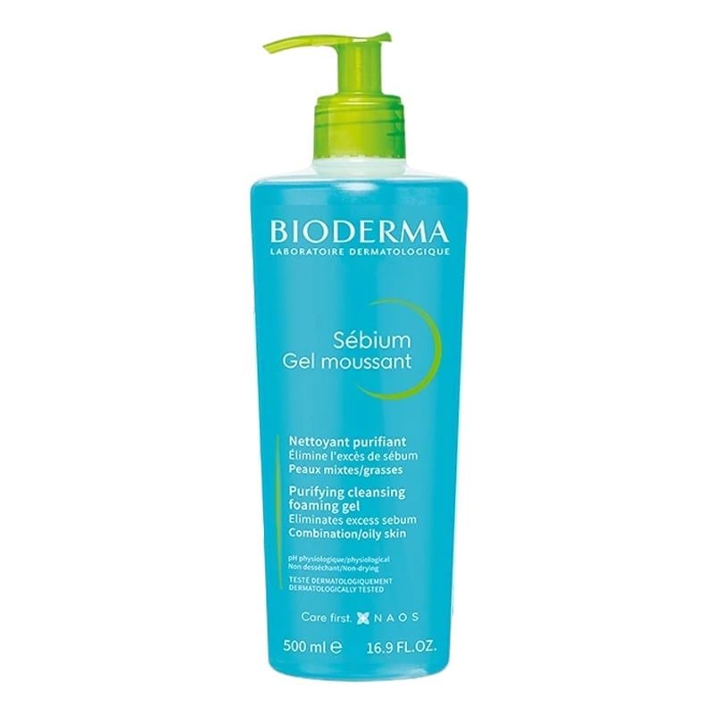 Gel Rửa Mặt Bioderma Ngăn Ngừa Mụn Cho Da Dầu Sebium Gel Moussant