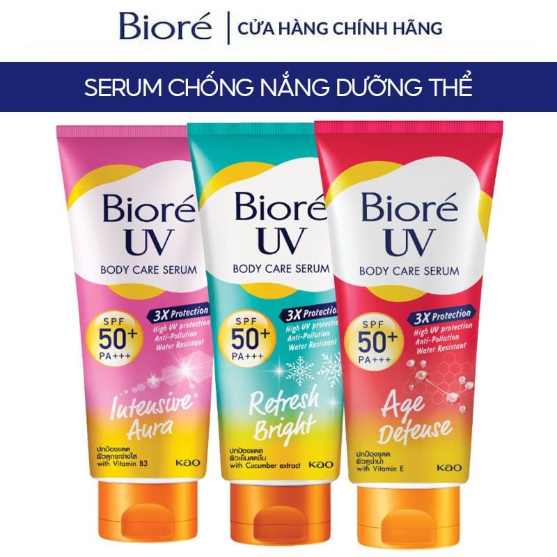 Tinh Chất Dưỡng Thể Chống Nắng, Kháng Bụi Bioré UV Anti-Pollution Body Care Serum SPF50+/PA+++