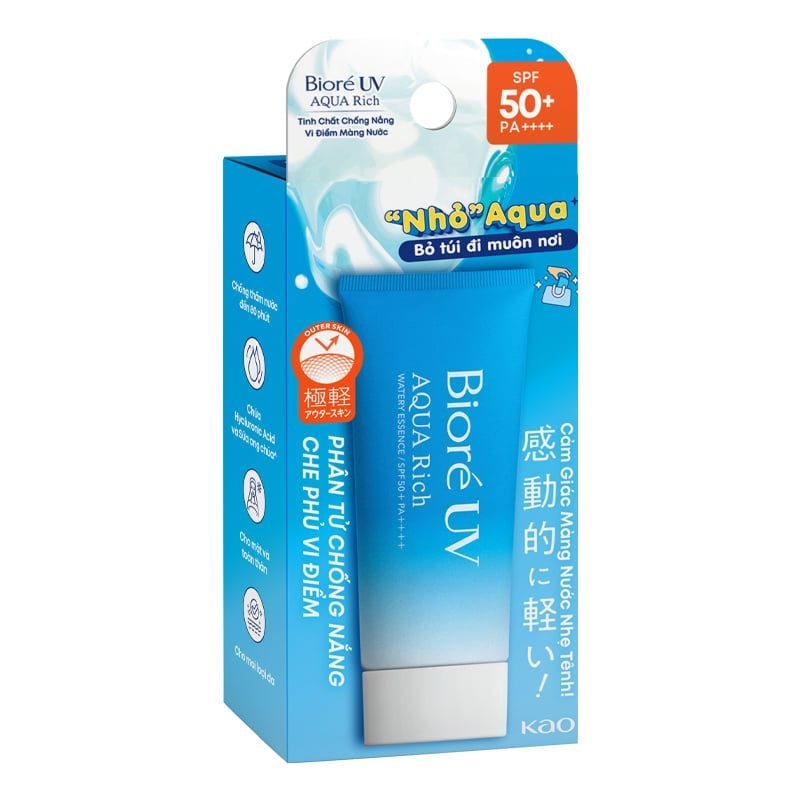 Kem Chống Nắng Dưỡng Ẩm Bioré UV Aqua Rich Watery Essence SPF50+/PA++++