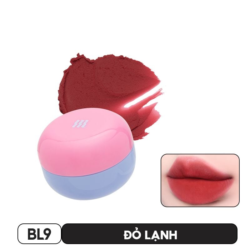 Son Kem Bùn Merzy Kiêm Má Hồng Mờ Lì, Mịn Mượt Như Bơ Dạng Hũ Blurry Lip Mousse 6g