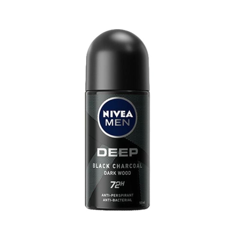 Lăn Khử Mùi Cho Nam Than Hoạt Tính Nivea Men Deep Anti-Perspirant Roll On 50ml (Che tên sản phẩm khi giao hàng)