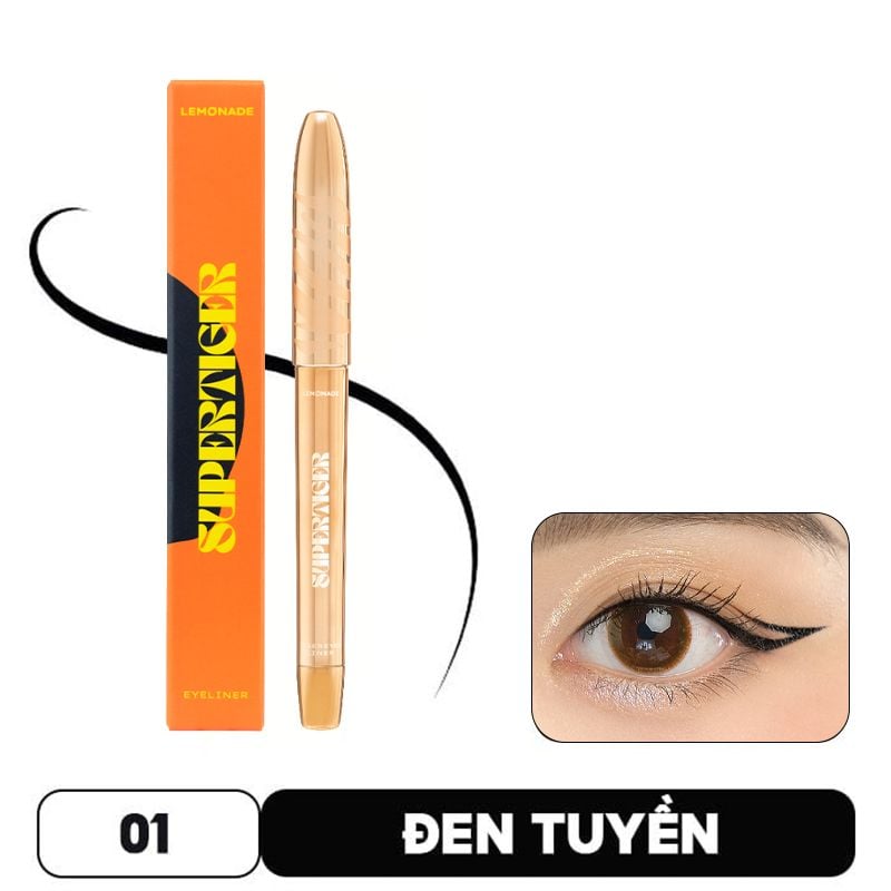 Bút Kẻ Mắt Nước Siêu Mảnh, Sắc Nét, Chống Trôi Hiệu Quả Lemonade Supertiger Tigereyes Liner 1g