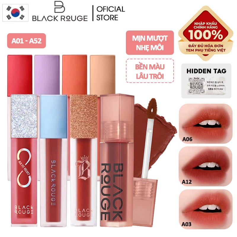 [A1- A52] Son Kem Lì Hàn Quốc Black Rouge Air Fit Velvet Tint 4.5g