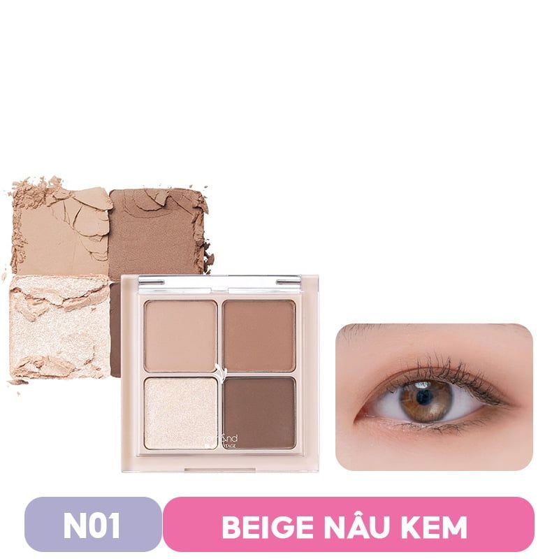 Bảng Phấn Mắt 4 Màu Romand Siêu Xinh Better Than Eye - Hanbok Project 7g
