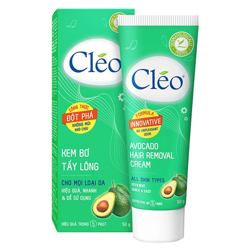 Kem Tẩy Lông Chiết Xuất Từ Bơ CLEO Avocado Hair Removal Cream