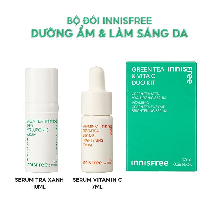 Serum Innisfree Dưỡng Ẩm Sâu, Phục Hồi Da Mụn Innisfree Green Tea Seed Hyaluronic Serum