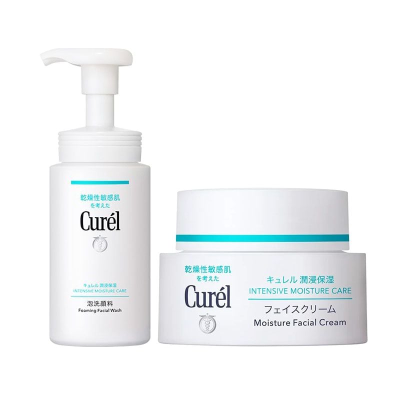 [2 Items] Bộ Đôi Curél Làm Sạch Và Dưỡng Ẩm Intensive Moisture Care