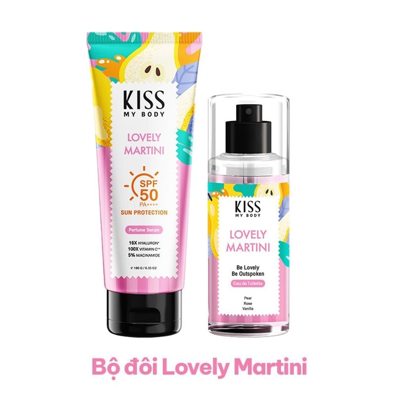 Serum Dưỡng Thể Kiss My Body Chống Nắng Hương Nước Hoa Sun Protection Perfume Serum SPF50 PA++++