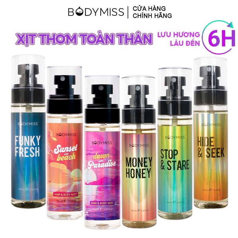 Xịt Thơm Toàn Thân Hương Cho Nam & Nữ Bodymiss