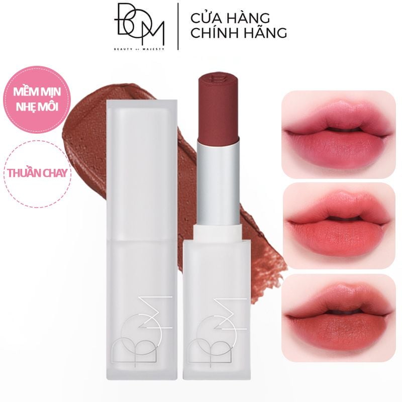 Son Thỏi Thuần Chay Mịn Lì B.O.M Cloud Blur Lipstick 3.3g