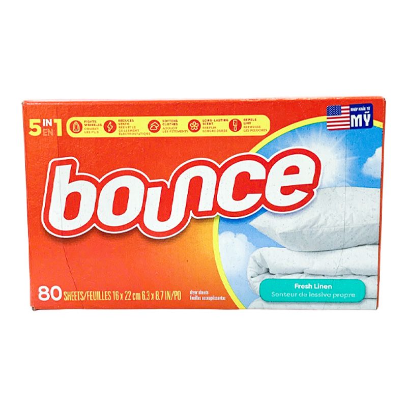 Giấy Thơm Quần Áo Sảng Khoái, Tươi Mát Chống Nhăn Vải Bounce Sheets 80 Tờ