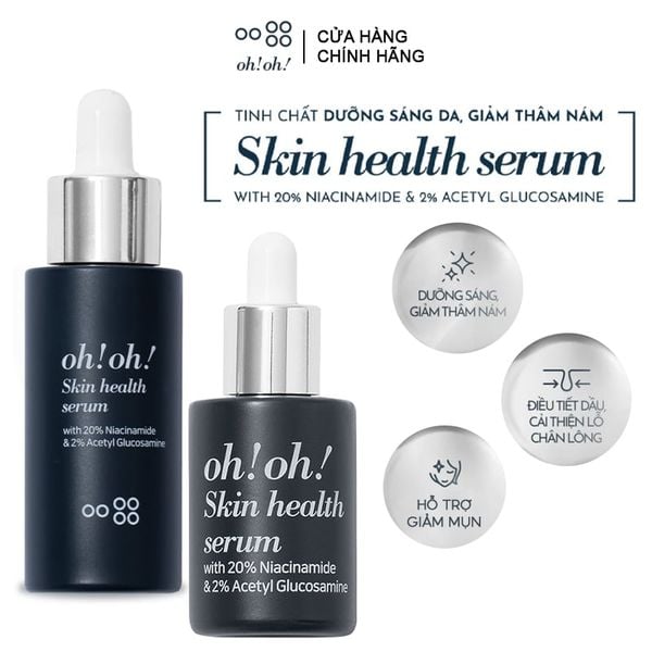 Serum Oh!Oh! Tinh Chất Dưỡng Hỗ Trợ Làm Sáng Da, Giảm Thâm Nám Oh!Oh! Skin Health 20% Niacinamide Serum