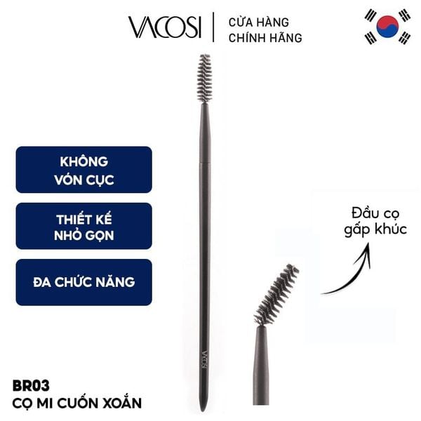  Cọ Mi Cuốn Xoắn Vacosi Brow & Lash Brush - BR03 