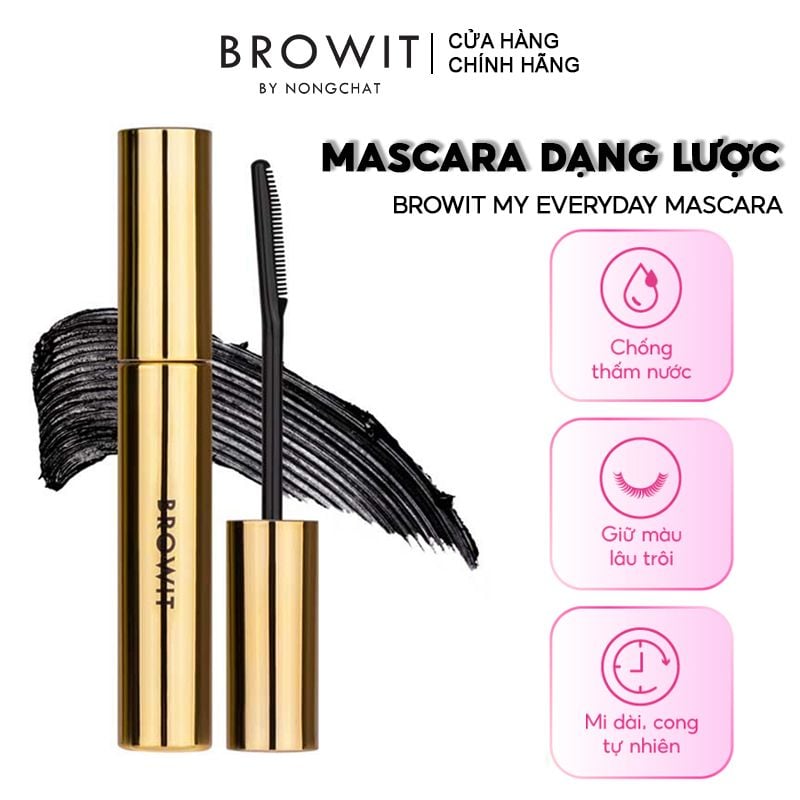 Mascara Dạng Lược Tơi Dài Và Cong Mi Browit My Everyday Mascara #Endless Night 5.5g