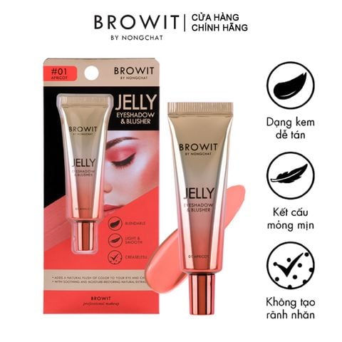  Kem Má Hồng Và Phấn Mắt Browit Jelly Eyeshadow & Blusher 10g 