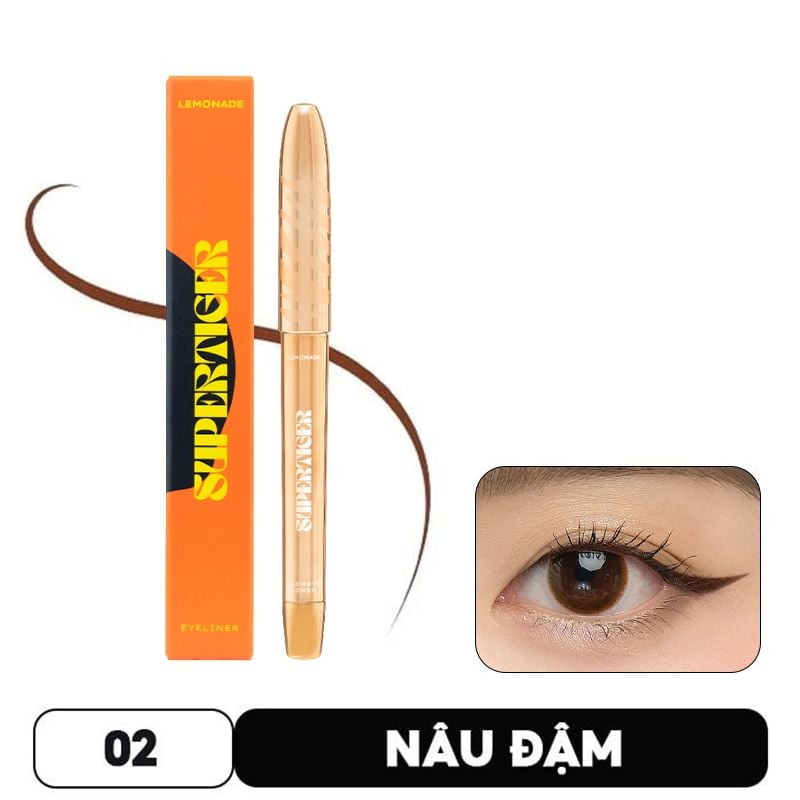 Bút Kẻ Mắt Nước Siêu Mảnh, Sắc Nét, Chống Trôi Hiệu Quả Lemonade Supertiger Tigereyes Liner 1g