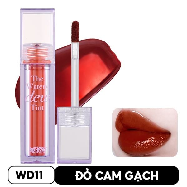 [New][NEW DEW] Son Tint Bóng Merzy Dạng Thạch, Bền Màu, Lâu Trôi Cho Đôi Môi Căng Mọng, Ẩm Mịn The Watery Dew Tint