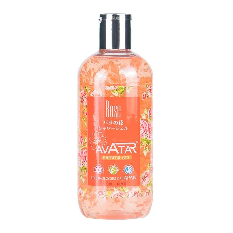 Sữa Tắm Chiết Xuất Từ Cánh Hoa Thiên Nhiên Avatar Shower Gel 500ml - ROSE