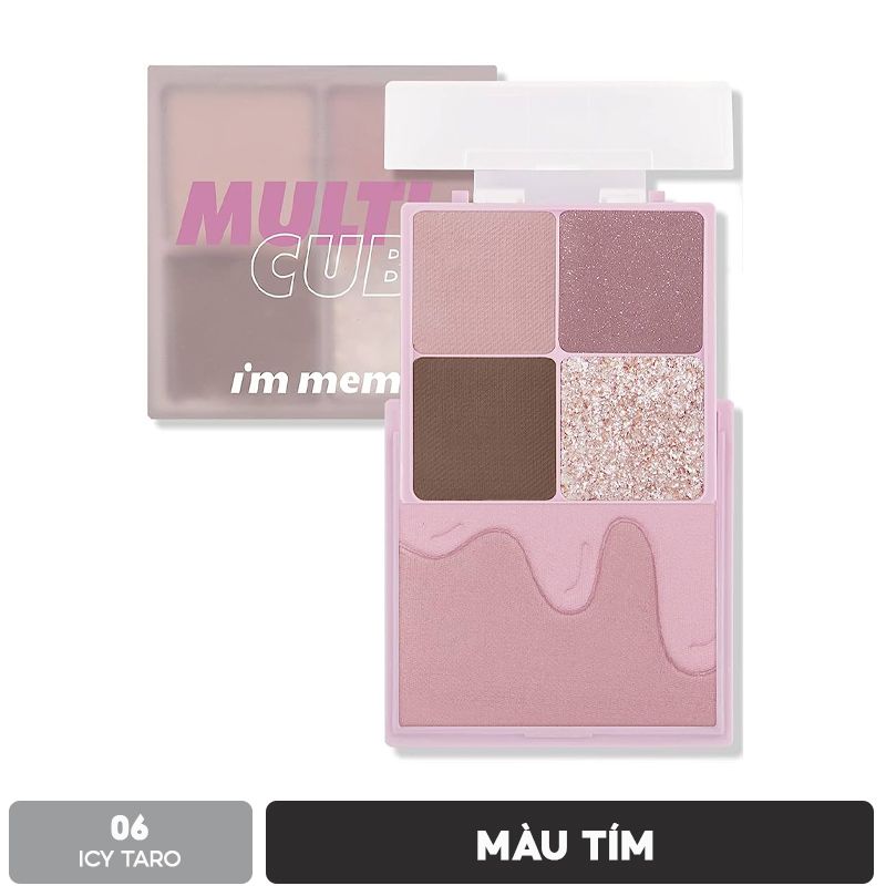 Bảng Phấn Mắt Và Má Hồng 2in1 Cho Lớp Make Up Xinh Xắn, Ngọt Ngào I'm Meme I'm Multi Cube 7.7g