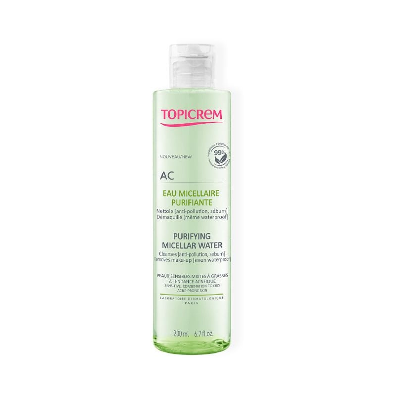 Nước Tẩy Trang Topicrem Làm Sạch Sâu, Dành Cho Da Hỗn Hợp Dầu, Mụn AC Purifying Micellar Water 200ml