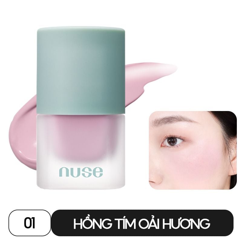 [NUSE BY ROMAND] Má Hồng Dạng Kem Thuần Chay, Mịn Lì Nuse Mousse Care Cheek 16ml