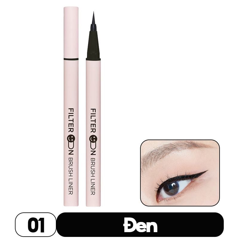 Bút Kẻ Mắt Nước Sắc Nét, Lâu Trôi I'm Meme Filter On Brush Liner 0.6g