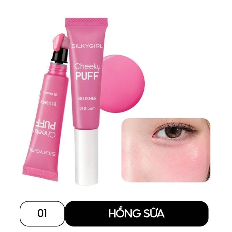 Má Hồng Kem Silkygirl Cheeky Puff Blusher 6ml
