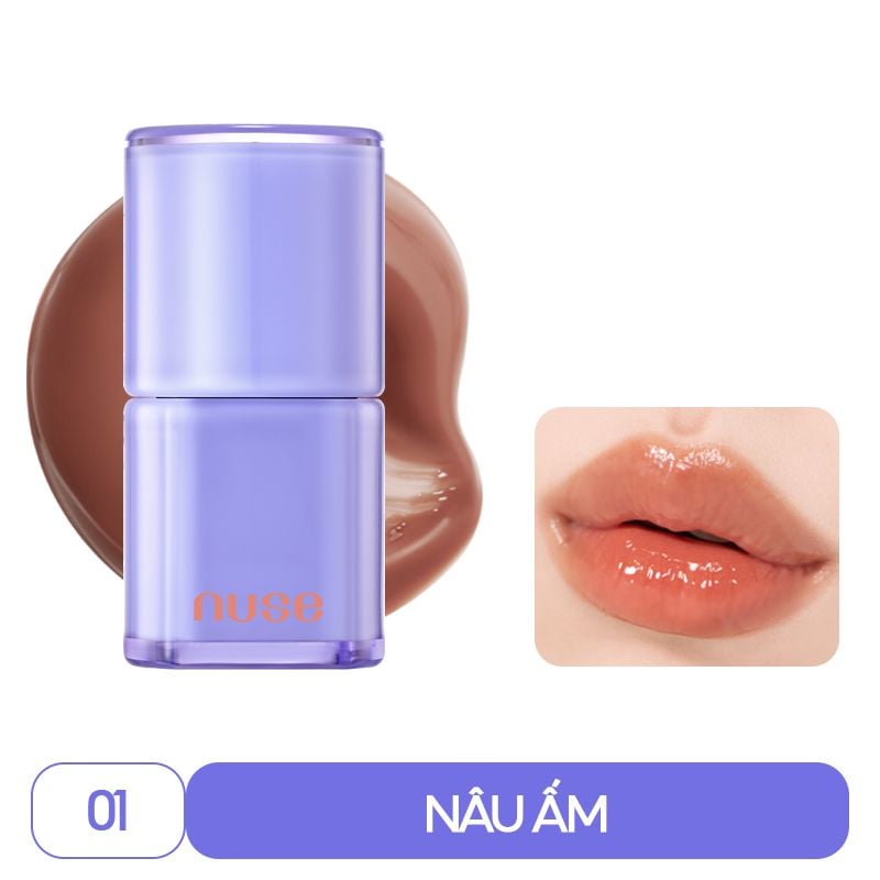 [NUSE BY ROMAND] Son Bóng Thuần Chay Cho Môi Căng Mọng, Mềm Mịn Nuse Care Liptual 4.5g