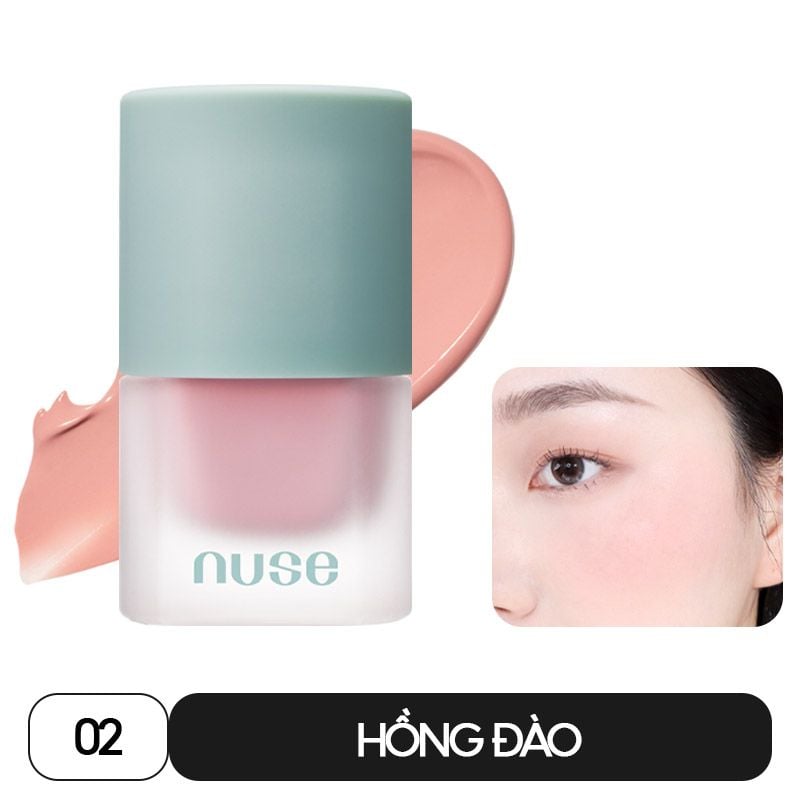 [NUSE BY ROMAND] Má Hồng Dạng Kem Thuần Chay, Mịn Lì Nuse Mousse Care Cheek 16ml
