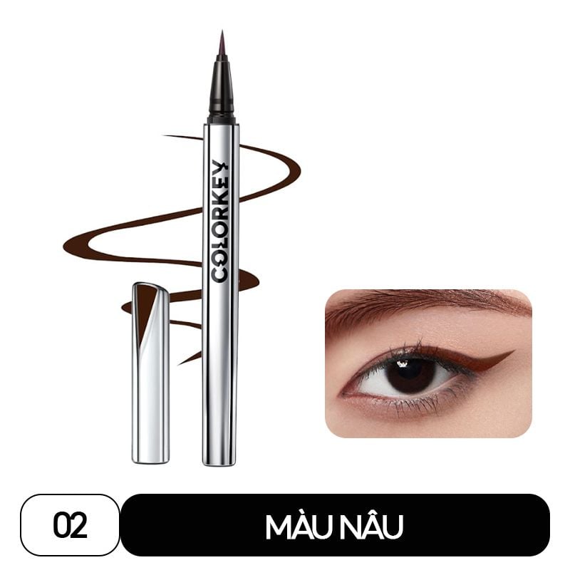 Bút Kẻ Mắt Nước Lâu Trôi Colorkey Floating Color Liquid Eyeliner 0.5ml