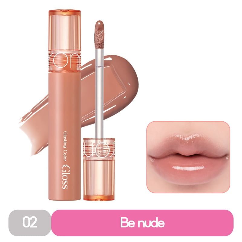 [GIÁ HỦY DIỆT][Màu 01-10][COLOR GLOSS] Son Bóng Cho Môi Căng Mọng, Mềm Mịn Romand Glasting Color Gloss 4g