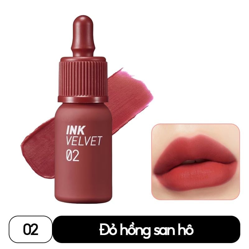Son Kem Lì Mịn Môi, Lâu Trôi Peripera Ink Velvet 4g