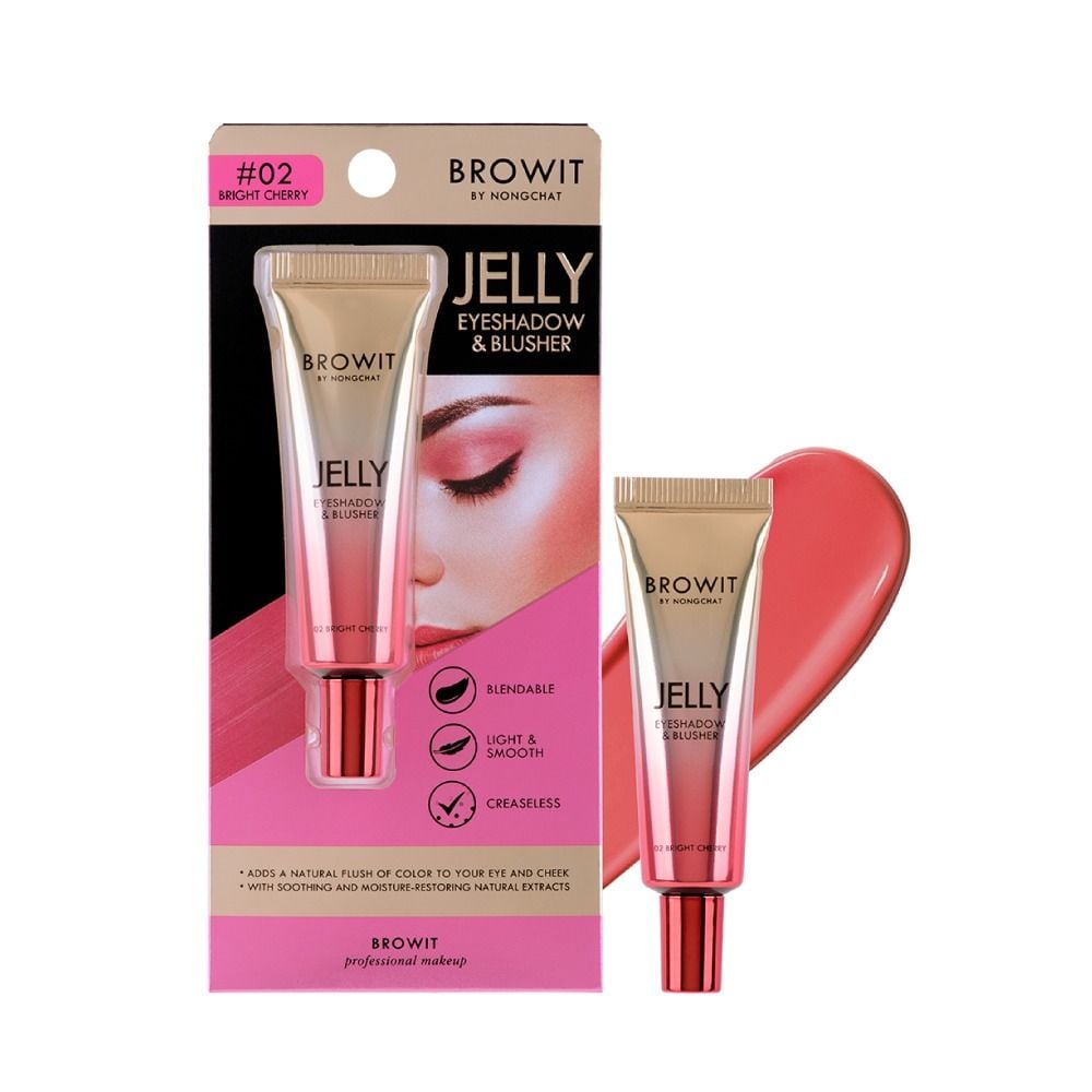Kem Má Hồng Và Phấn Mắt Browit Jelly Eyeshadow & Blusher 10g