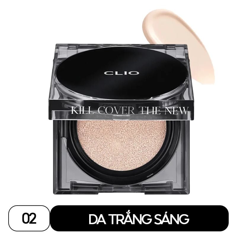 Phấn Nước Che Phủ Cao, Lớp Nền Mịn Lì, Lâu Trôi Clio Kill Cover The New Founwear Cushion SPF50+ PA+++