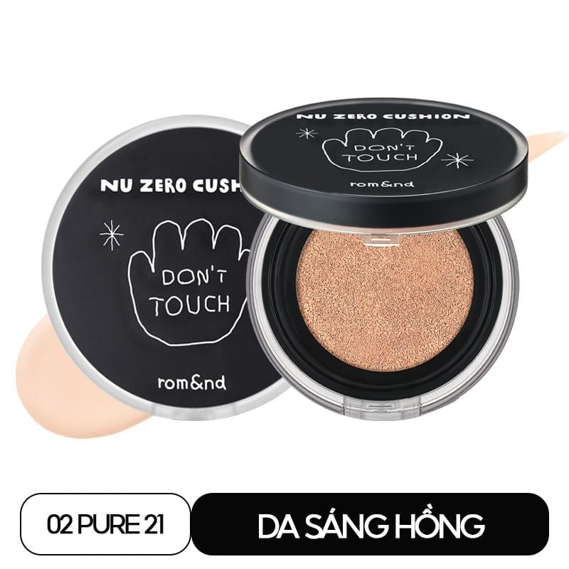 Phấn Nước Che Phủ Hoàn Hảo, Mỏng Nhẹ Tự Nhiên Romand NU Zero Cushion SPF24/PA++ 15g