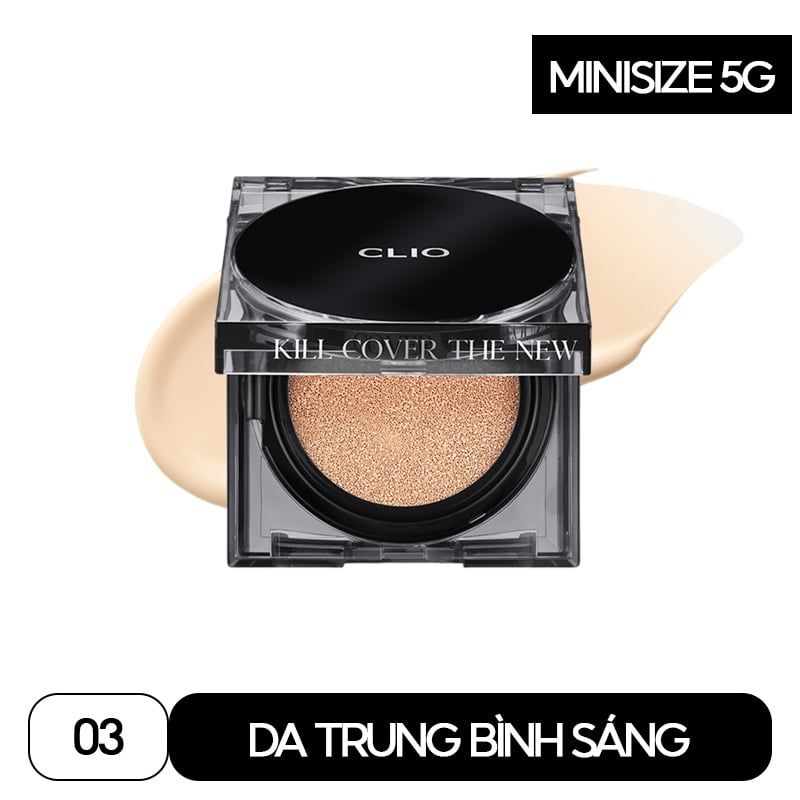 Phấn Nước Che Phủ Cao, Lớp Nền Mịn Lì, Lâu Trôi Clio Kill Cover The New Founwear Cushion SPF50+ PA+++