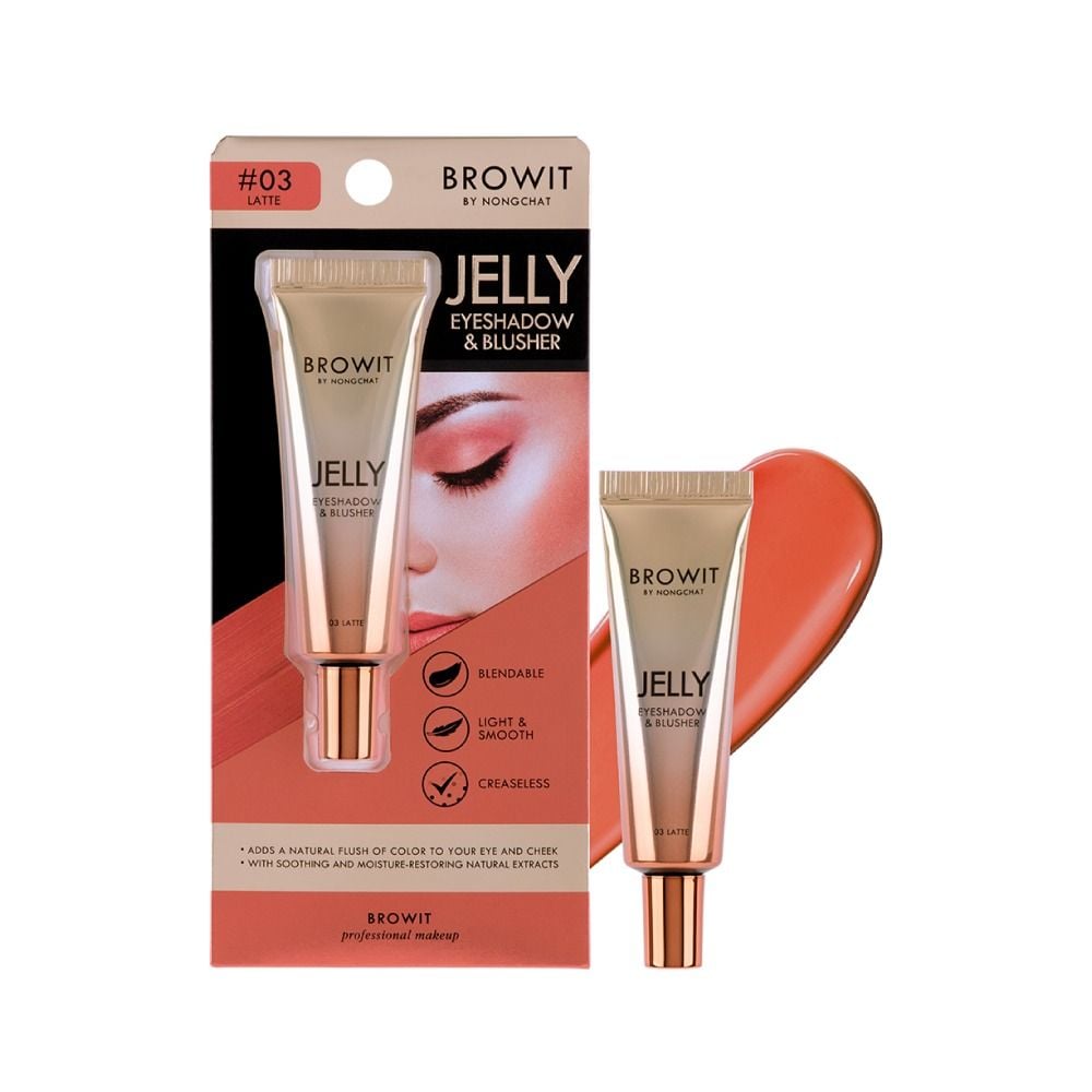 Kem Má Hồng Và Phấn Mắt Browit Jelly Eyeshadow & Blusher 10g