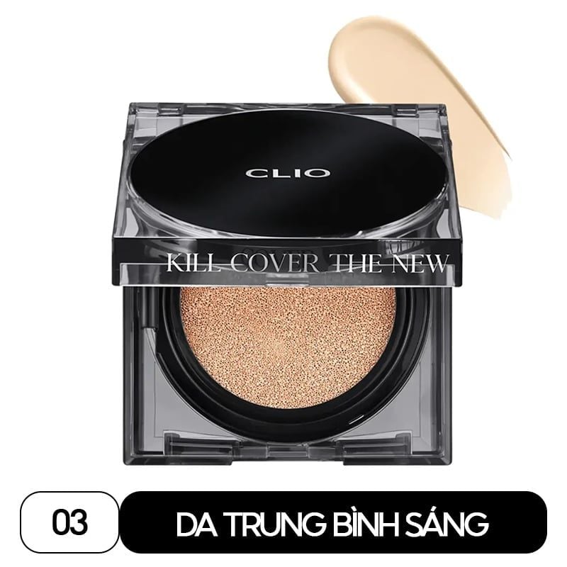 Phấn Nước Che Phủ Cao, Lớp Nền Mịn Lì, Lâu Trôi Clio Kill Cover The New Founwear Cushion SPF50+ PA+++