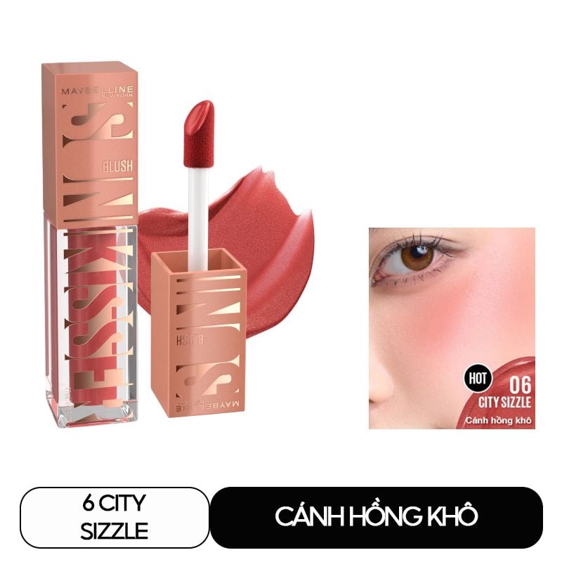 Má Hồng Kem Căng Mọng, Bền Màu Maybelline Sunkisser Blush 4.7ml