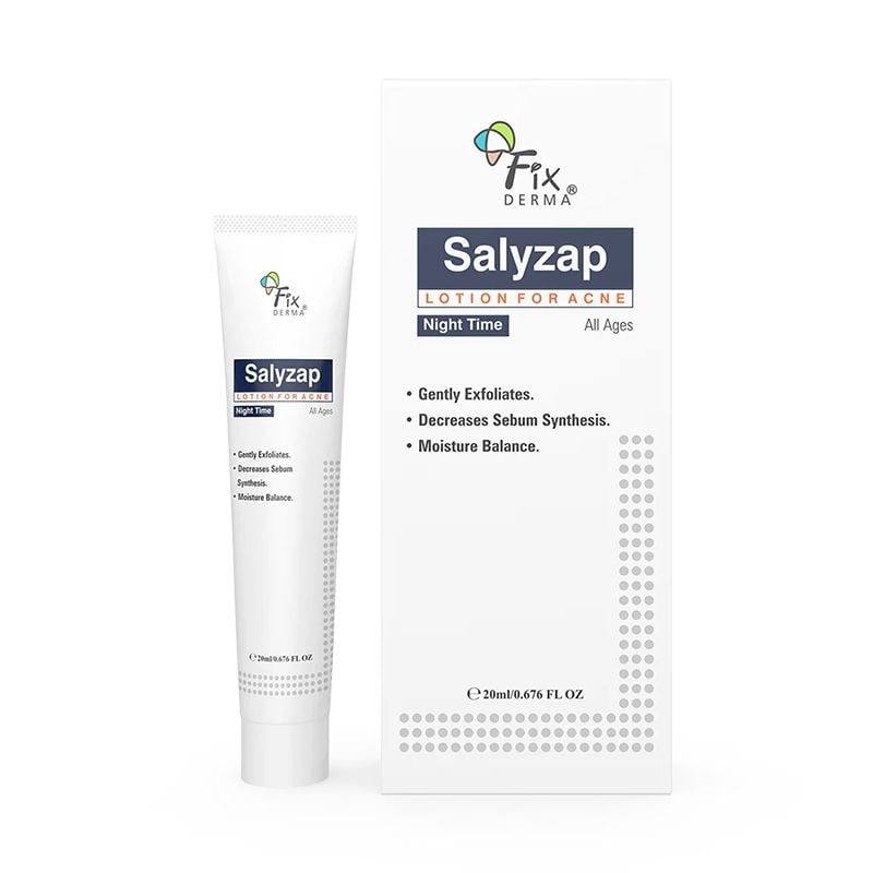 Lotion Giúp Giảm Mụn, Kiểm Soát Bả Nhờn Ban Đêm FIXDERMA Salyzap Lotion 20ml