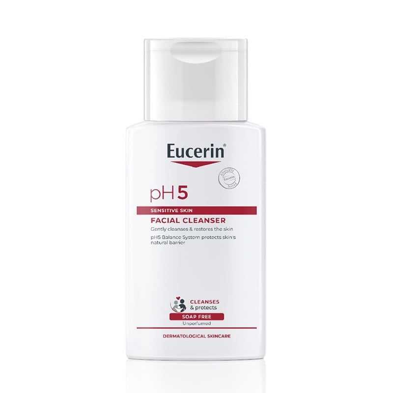 Sữa Rửa Mặt Eucerin Làm Sạch Sâu Cho Da Nhạy Cảm pH5 Facial Cleanser Sensitive Skin