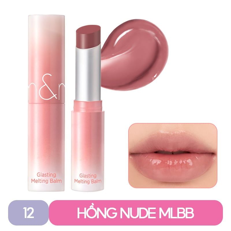 [DUSTY ON THE NUDE] Son Dưỡng Dạng Thỏi Có Màu Thuần Chay Romand Glasting Melting Balm 3.5g