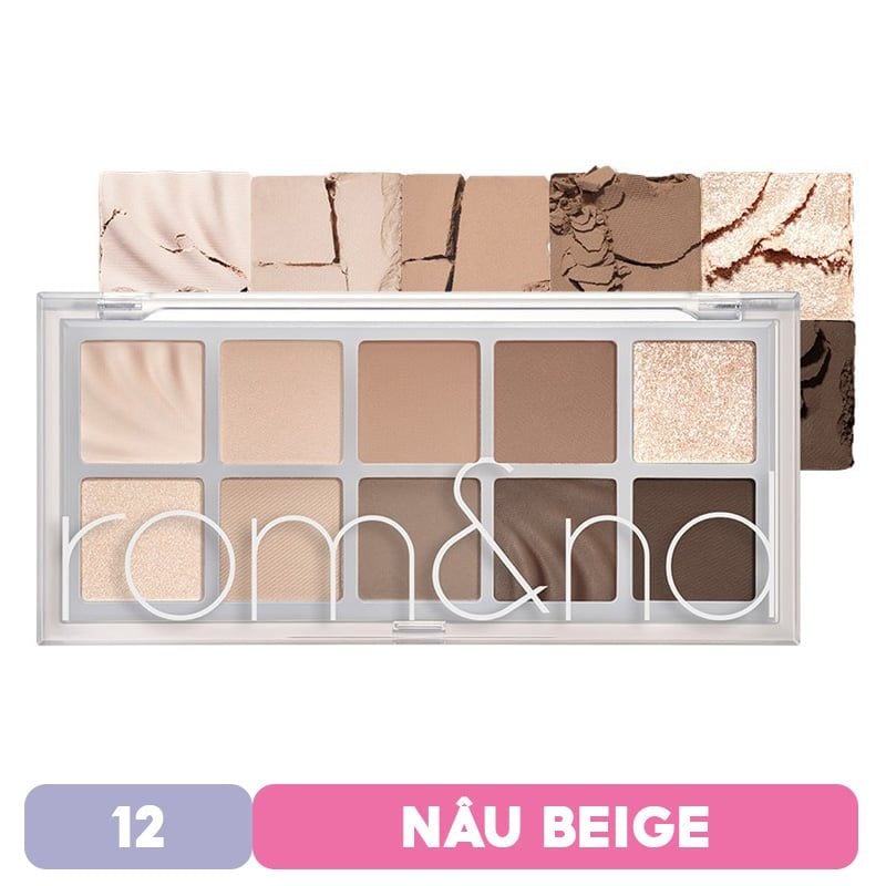 [NEW][Màu 00 - 13] Bảng Phấn Mắt 10 Ô Siêu Lấp Lánh Romand Better Than Eye Palette