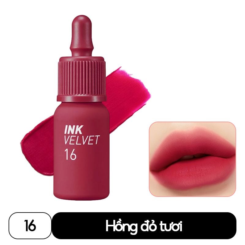 Son Kem Lì Mịn Môi, Lâu Trôi Peripera Ink Velvet 4g